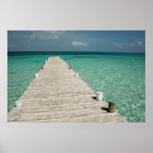 Goff Caye, en populär Barrier Reef Island Poster