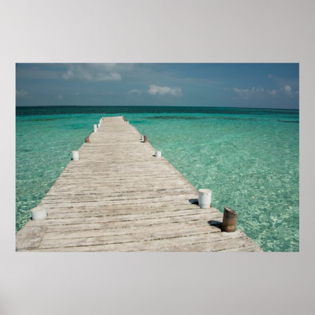 Goff Caye, en populär Barrier Reef Island Poster (Framsidan)