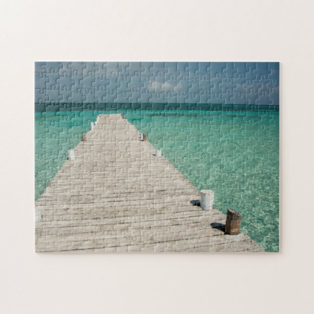 Goff Caye, en populär Barrier Reef-ö Pussel (Horisontell)