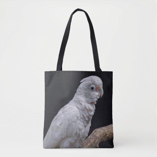 Goffins kakadua tryckt bag tygkasse (Framsida)