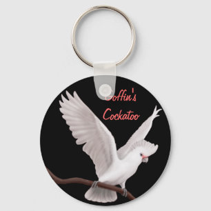 Goffins kakaduaanpassade Keychain Nyckelring