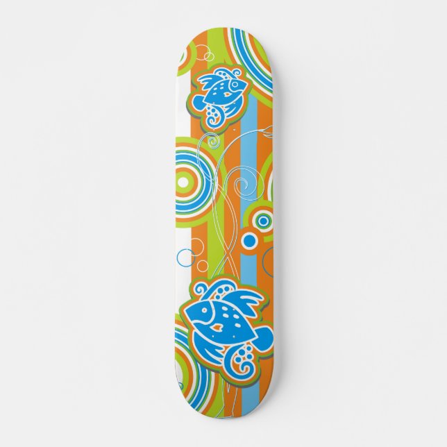 GOFISH-Skateboard Old School Skateboard Bräda 18 Cm (Framsida)
