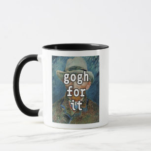 Gogh för det är roligt Vincent Van Gogh Meme Mugg