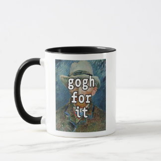 Gogh för det är roligt Vincent Van Gogh Meme Mugg
