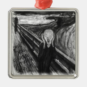 Gogh mental nyinspelning: Skriet av Edvard Munch Julgransprydnad Metall