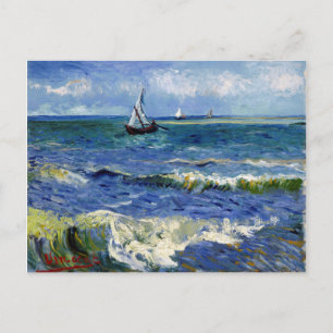 Gogh-Sjölandskapet nära Les Saintes-Maries-de-la-M Vykort