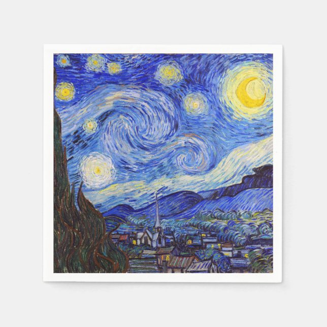 Gogh , “Starry Night” Pappersservett (Framsidan)