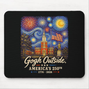 Gogh Utanför 250-årsjubileum 1776 2026 Måla Stjärn Musmatta