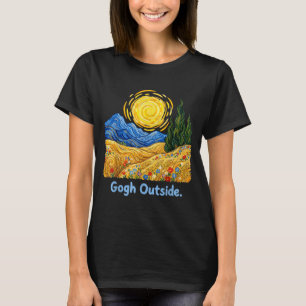 Gogh Utanför Stjärnklar Natt Naturälskare T Shirt