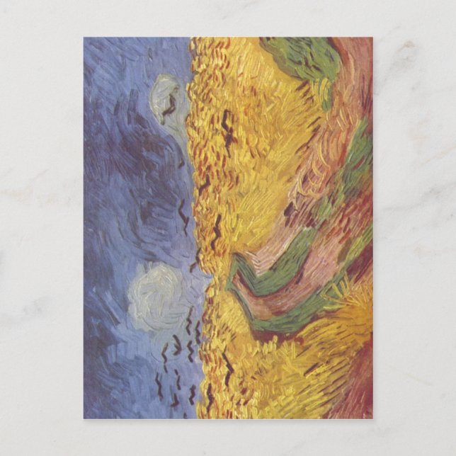 Gogh, Vincent van Getreidefeld mit den Raben 1890 Vykort (Framsida)