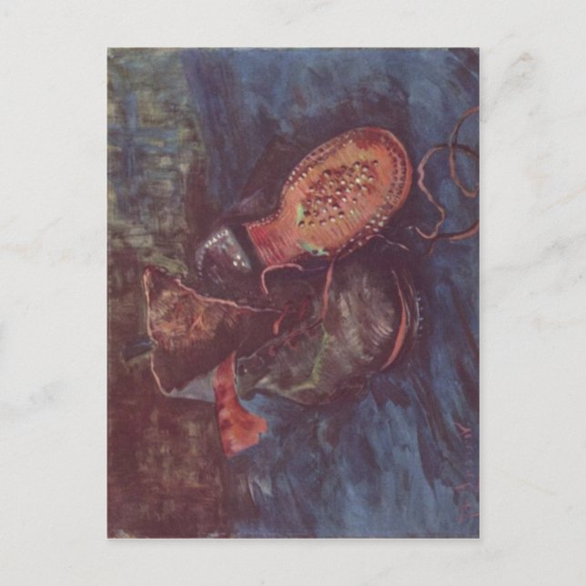 Gogh, Vincent Willem van Stilleben, Ein Paar Schuh Vykort (Framsida)