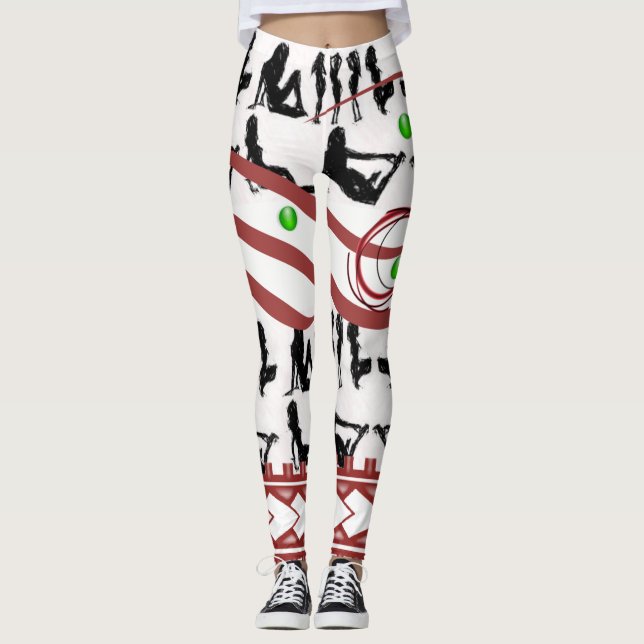 Gogo white dam långben leggings (Framsida)