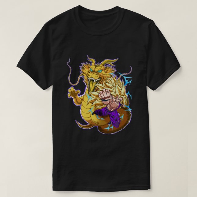 Gohan SSJ3 Dragon Fist   T Shirt (Design framsida)