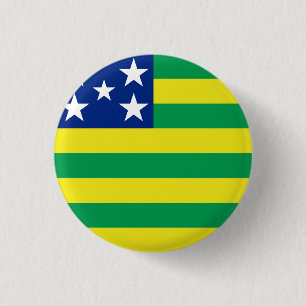 Goiás den brasilianska statlig flagga knäppas knapp