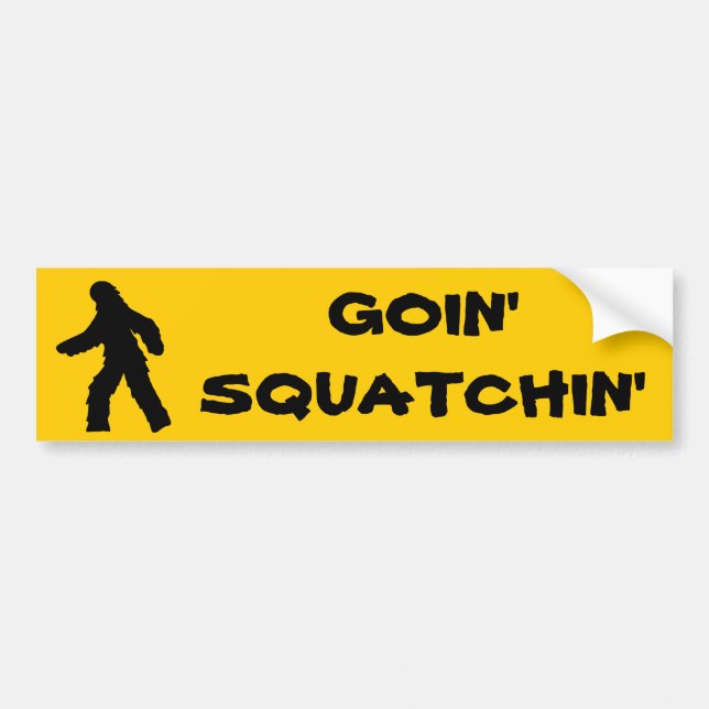 Goin Squatchin bildekal (Framsidan)