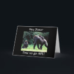 GOING APE "LYCKLIG 30års födelsedag SISTER"-KORT Kort<br><div class="desc">Fåniget är här för att säga LYCKLIG 30års födelsedag till DIN **SISTER** på ett mycket lustigt sätt. Tack för att du stannar vid en av mina åtta butiker!!!</div>