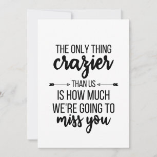 "Going Away Gift, Chef Lämnande, Best Friend Gift" Julkort