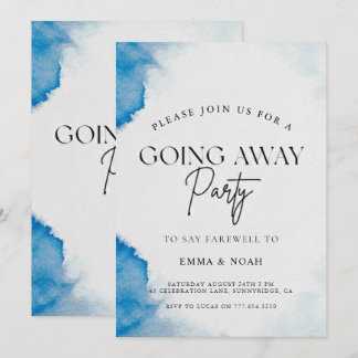 Going Away Party Invitation Printable Template Inbjudningar