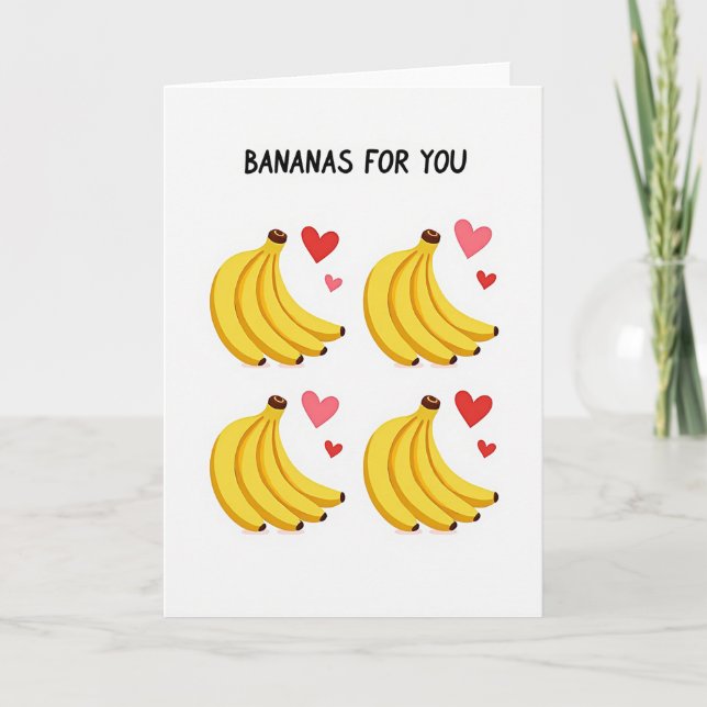 Going Bananas For You Card Kort (Framsida)