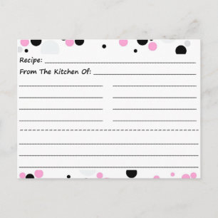 Going Dotty Blank Rececipe Cards Vykort