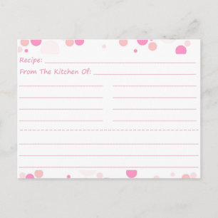 Going Dotty Blank Rececipe Cards Vykort