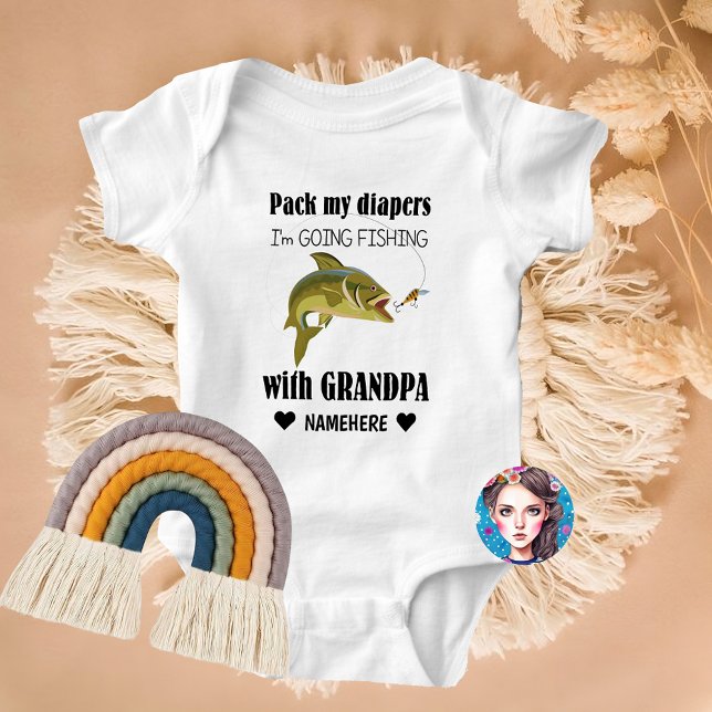 Going Fishing with Grandpa T Shirt (Going Fishing with Grandpa Baby Bodysuit)