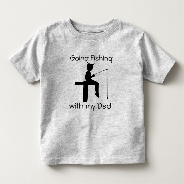 Going Fishing with Pappa Boys Shirt T-shirt (Framsida)
