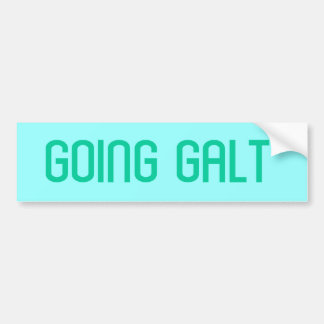 Going Galt Bumper Sticker Bildekal