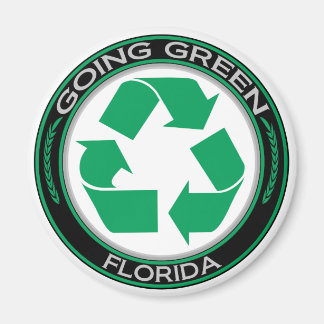 Going Grönt Återvinna Florida Magnet