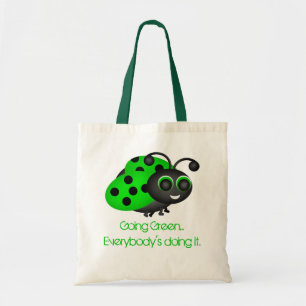 Going Grönt Ladybug Bag Tygkasse