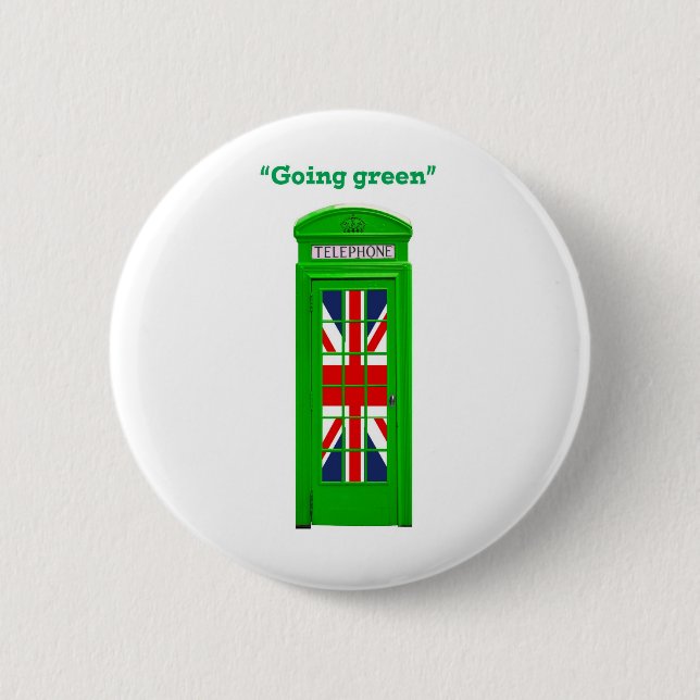 "Going grönt" mobil box i London Knapp (Framsida)