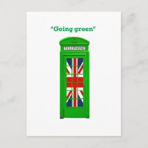 "Going grönt" mobil box i London Vykort