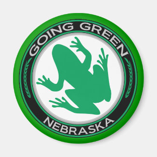 Going Grönt Nebraska Frog Magnet