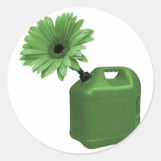 Going Grönt Sticker Runt Klistermärke