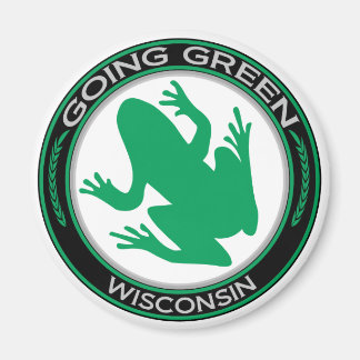Going Grönt Wisconsin Frog Magnet