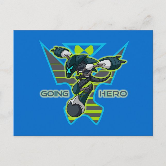 Going Hero - Omni-Kix XLR8 Inbjudan Vykort (Framsida)