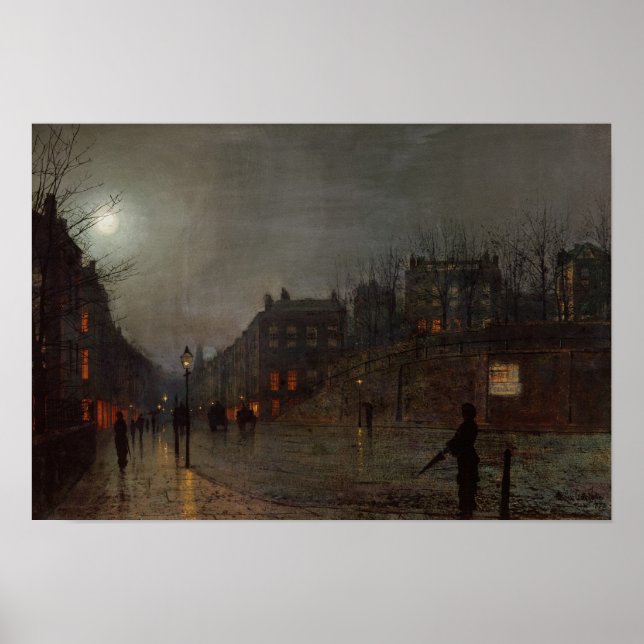 Going Home på Dusk, 1882 Poster (Framsidan)