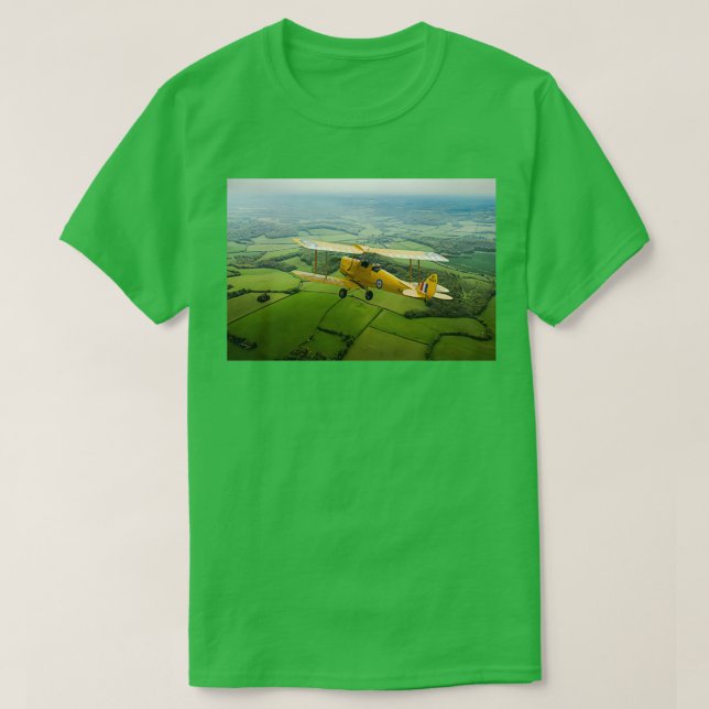 Going solo Tiger Moth Grundtränare T Shirt (Design framsida)