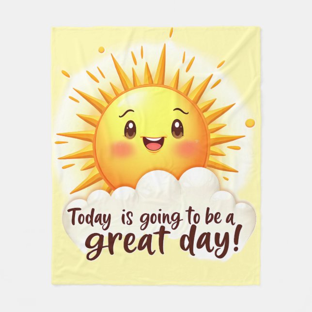 Going to be a Great Day Fleecefilt (Framsidan)