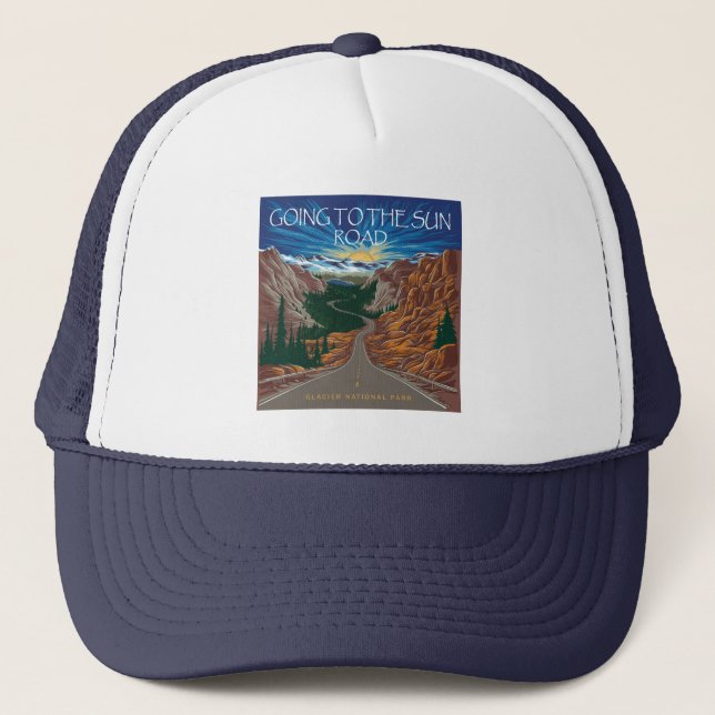 Going To The Sun Road Montana Utsikt Keps (Framsida)