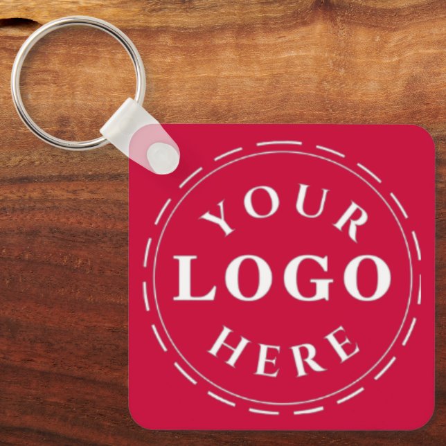 Goji Berry Logotyp Aluminium Sq Keychain med QR-ko Nyckelring (Framsida)