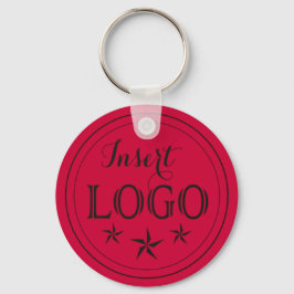 Goji Berry Logotyp Keychain med QR-kod Nyckelring