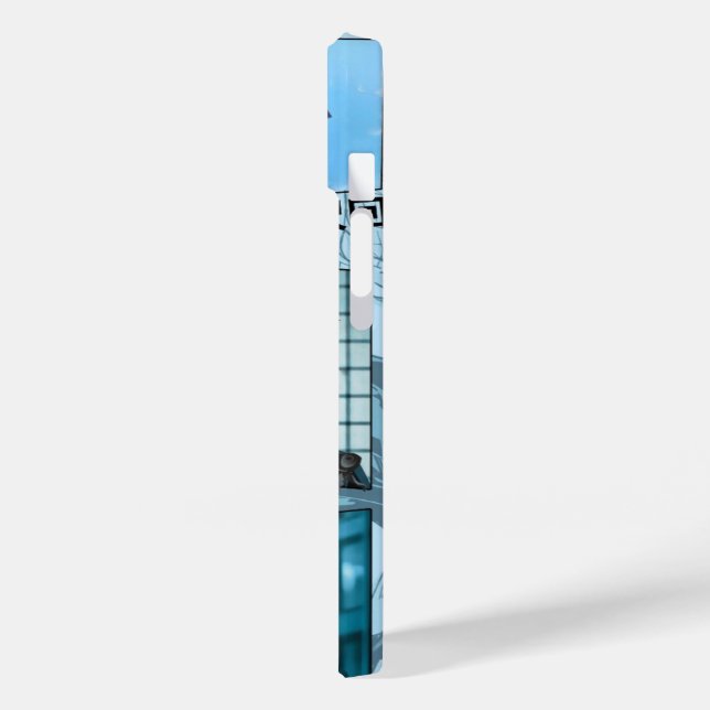 "Gojo Satoru Cool Vibes – Anime Aesthetic Phone Ca (Baksida / Vänster)