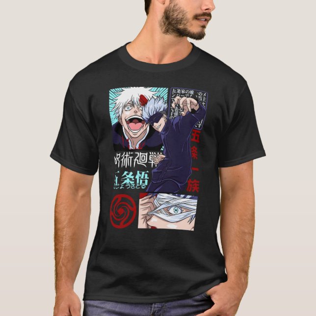 Gojo Satoru – Den starkaste trollkarlen T Shirt (Framsida)