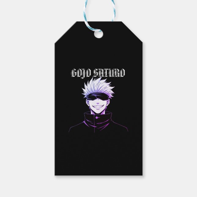 Gojo Satoru Presentetikett (Framsidan)