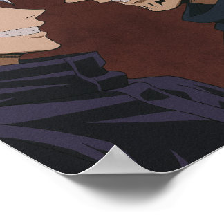 Gojo Satoru & Ryoman Sukuna ansikte off Poster