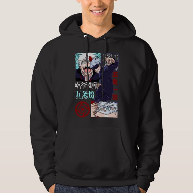 Gojo Satoru – The Strongest Sorcerer Hoodie (Framsida)