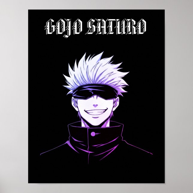 Gojo Saturo Anime  Poster (Framsidan)