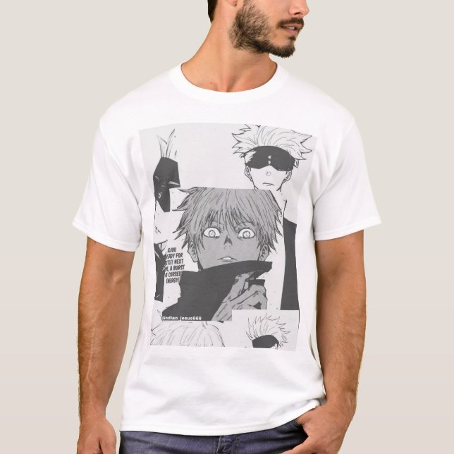 Gojo saturo-tryckt skjorta t shirt (Framsida)