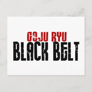 Goju Ryu Black Bälte Vykort